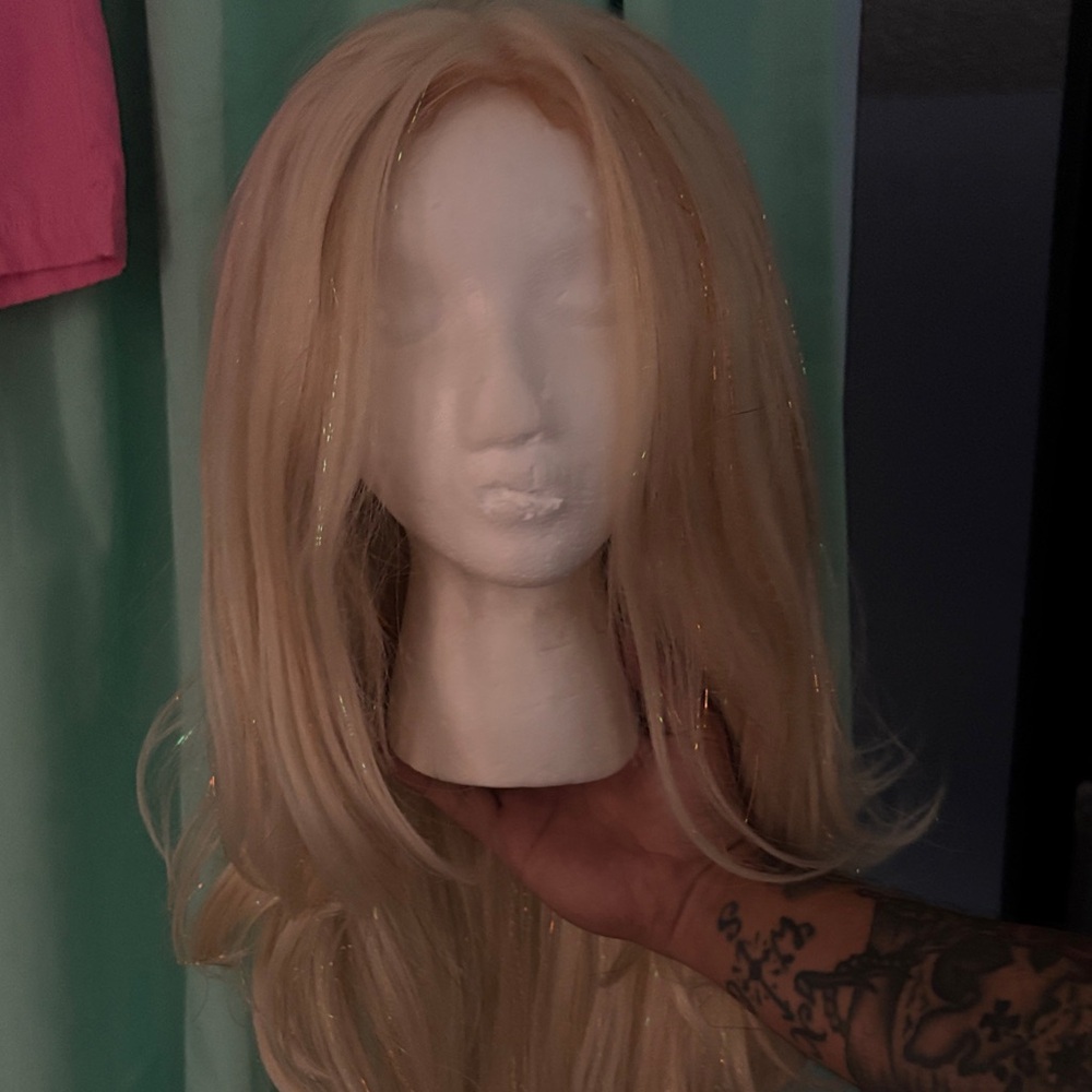 Blonde Wig with Subtle Highlights